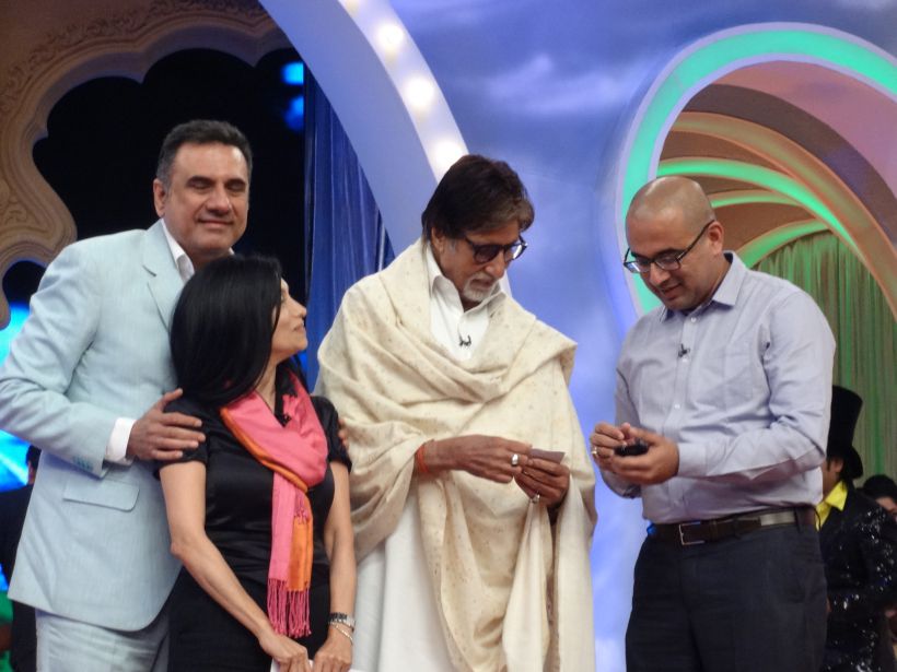 Amitabh Bachchan with The Poop Guy